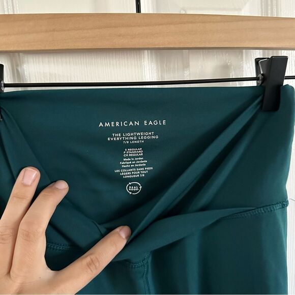 American Eagle The Lightweight Everything Legging 7/8 Length Green Size Small - Picture 5 of 7